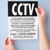 Moderne Vette, CCTV Security Adverteren brochure (Hand)