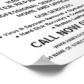 Moderne Vette computer Repair Specialist Advertere Poster (Hoek)