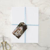 Moderne Vette Fotografie Volledige Fotonaam Aangep Cadeaulabel (Met Touw)