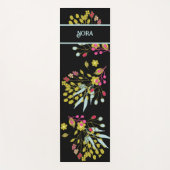 MODERNE VETTE KLEUR BLOEMENKLEURIG GEPERSONALISEER YOGAMAT (Voorkant)