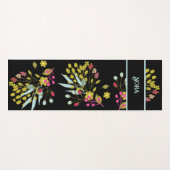 MODERNE VETTE KLEUR BLOEMENKLEURIG GEPERSONALISEER YOGAMAT (Voorkant (horizontaal))