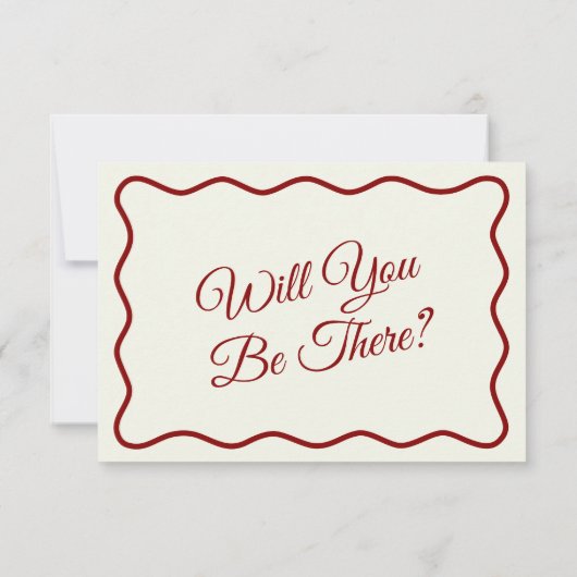 Moderne Vette Kleurrijke Retro Funky Unieke Bruilo RSVP Kaartje (Achterkant)