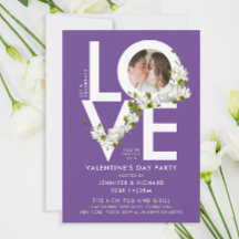 Moderne Vette Lettertype Wit Paarse Liefde Foto Bl