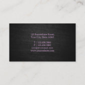 Moderne Vette Manuscript Makeup Kunstmatige Visite Visitekaartje (Achterkant)