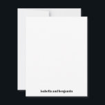 Moderne Vette Namen op Bodem Witte Verticale Bruil Bedankkaart<br><div class="desc">Moderne Vette Namen op Bodem Wit Verticaal Huwelijk Dank u Kaart</div>