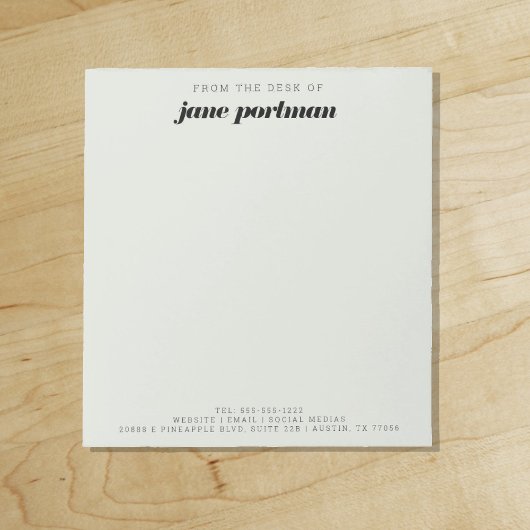 Moderne Vette pagina groen van het bureau van het  Notitieblok