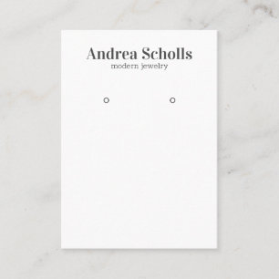 Moderne Vette Sieraden Oorbel Display Visitekaartje