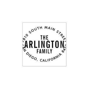 Moderne Vette Typografie Aangepast retouradres Rubberstempel