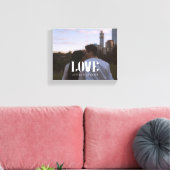 Moderne Vette Typografie Aangepaste Koppel Foto Canvas Afdruk (Insitu (Woonkamer))