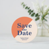 Moderne Vette Typografie Bruiloft Save the Date (Staand voorkant)