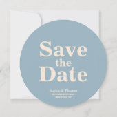 Moderne Vette Typografie Bruiloft Save the Date (Voorkant)