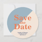 Moderne Vette Typografie Bruiloft Save the Date (Voorkant)