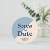 Moderne Vette Typografie Bruiloft Save the Date (Staand voorkant)