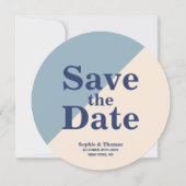 Moderne Vette Typografie Bruiloft Save the Date (Voorkant)