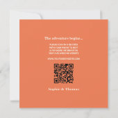 Moderne Vette Typografie Bruiloft Save the Date (Achterkant)