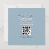 Moderne Vette Typografie Bruiloft Save the Date (Achterkant)