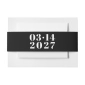 Moderne Vette Typografie Bruiloft Uitnodiging Uitnodigingen Wikkel (Voorkant Voorbeeld)