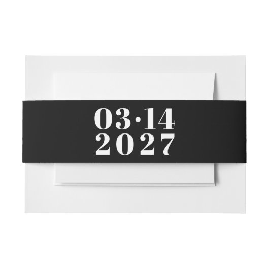 Moderne Vette Typografie Bruiloft Uitnodiging Uitnodigingen Wikkel (Voorkant Voorbeeld)