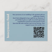 Moderne Vette Typografie Huwelijksreis Fonds Informatiekaartje (Voorkant)