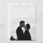 Moderne Vette Typografie Monogram Foto Save The Date (Achterkant)