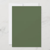 Moderne Vette Typografie Olive Green We Do Wedding Kaart (Achterkant)