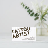 Moderne, vette Visitekaartjes maken artistieke obj (Staand voorkant)