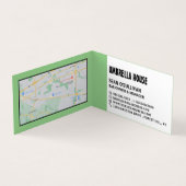 Moderne vette wijn, wijnstang/wijnmoer, gedetaille visitekaartje (Binnen)