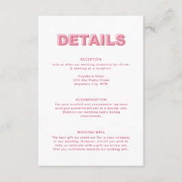 Moderne Vettype-tekstafsluitkaart Informatiekaartje