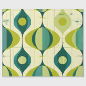 Moderne vibe uit het midden van de eeuw cadeaupapier (Vlak)