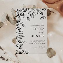 Moderne Victoriaans bruiloft in zwart-wit