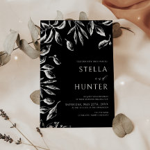 Moderne Victoriaans bruiloft in zwart-wit