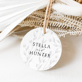 Moderne Victoriaans Elegant Greenery Bedankjes Labels