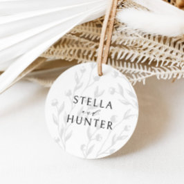 Moderne Victoriaans Elegant Greenery Bedankjes Labels