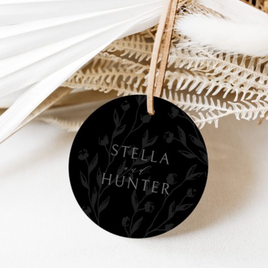 Moderne Victoriaans Elegant Greenery Bedankjes Labels