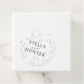 Moderne Victoriaans Elegant Greenery Bedankjes Labels (In situ)