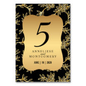 Moderne Victoriaans goudbloem Kaart (Achterkant)