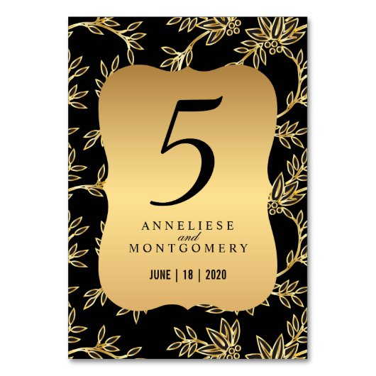 Moderne Victoriaans goudbloem Kaart (Voorkant)