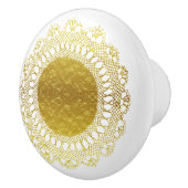 Moderne Victoriaans goudkoorts, krokodilletjes Keramische Knop (Rechts)