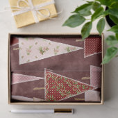 Moderne Victoriaans kerstboom goud bordeaux roze Tissuepapier (Geschenk)