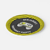 Moderne videogame Birthday Party Papieren Bordje (Gekanteld)