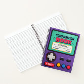 Moderne videogamecontroller aangepaste naam notitieboek (Binnen)
