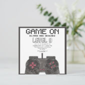 Moderne videogames verjaardag kaart (Staand voorkant)