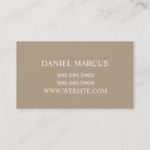 Moderne videoograaf, filmproducties visitekaartje (Achterkant)