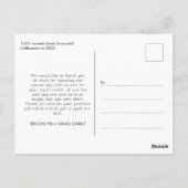 Moderne vier foto bruiloft dank u Briefkaart (Achterkant)