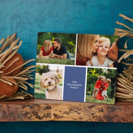 Moderne vier foto-verzamelnaam fotoplaat (Zijkant)