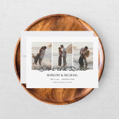Moderne vier foto's save the date
