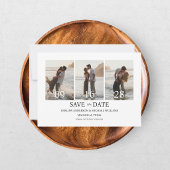 Moderne vier foto's save the date
