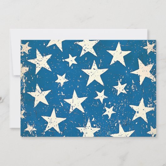 Moderne Vierde Juli Achtertuin BBQ USA Vlag Kaart (Achterkant)