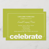 Moderne viering Corporate/Business Party nodigt ui Kaart (Voorkant / Achterkant)