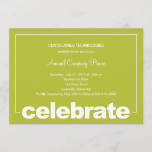 Moderne viering Corporate/Business Party nodigt ui Kaart